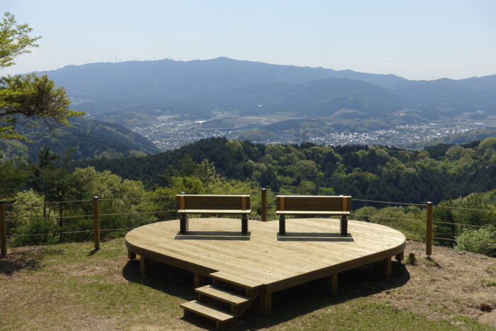 末山・くつわ池自然公園から見る宇治田原町の眺望