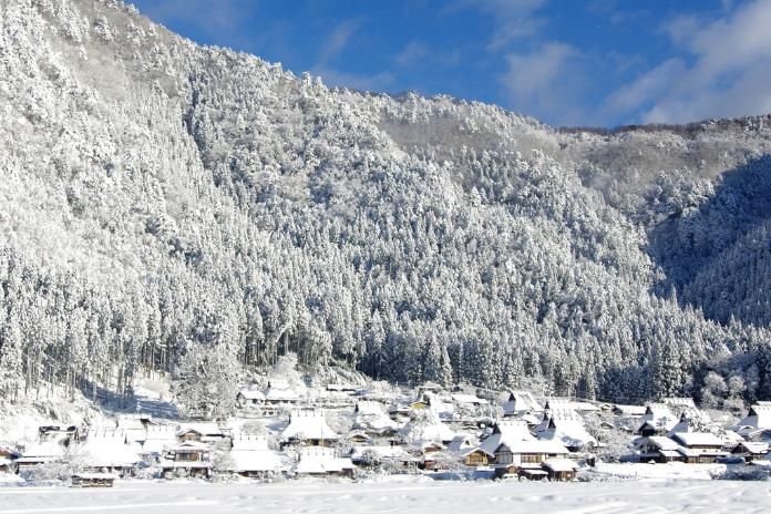 美山かやぶきの里雪景色