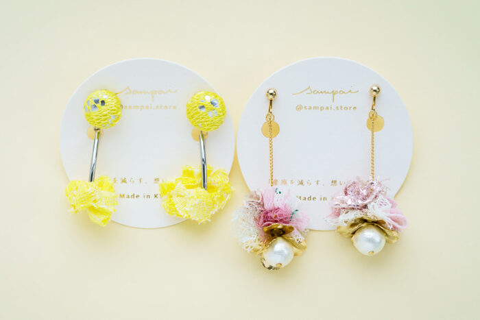 color drops ／Lace flower